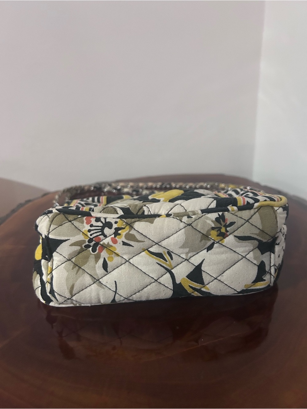 Vera Bradley Quilted Crossbody Bag in Black, Yellow, White - Picture 7 of 9